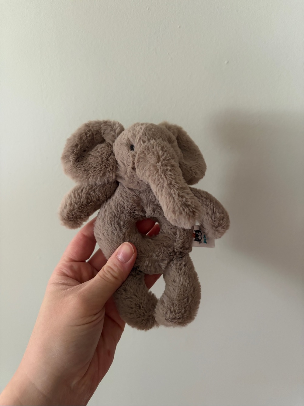 Jellycat smudge elephant rattle - Picture 3 of 6